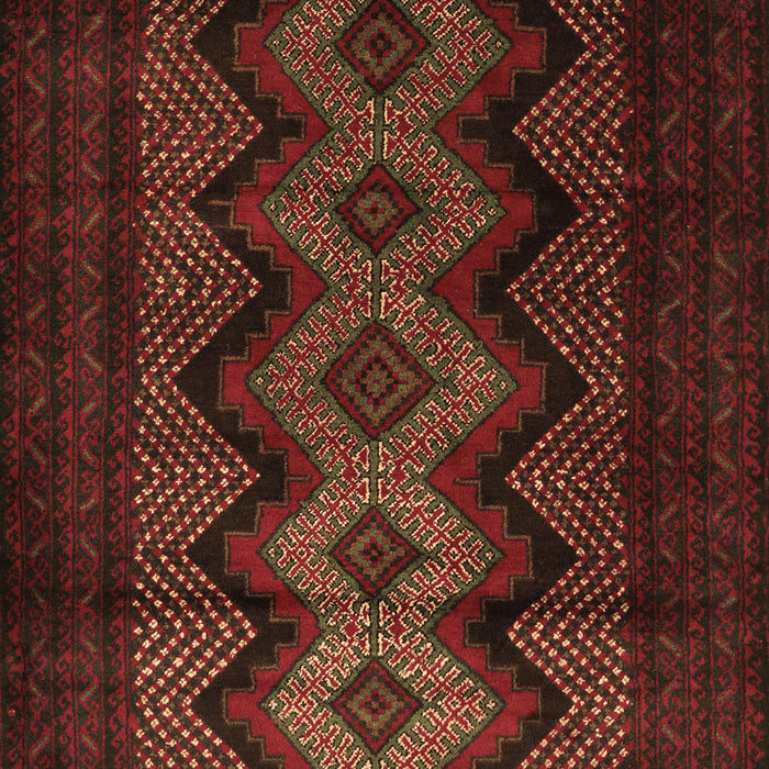 Machine Washable Southwestern Brown Country Rug, wshtr2360brn