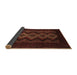 Sideview of Southwestern Brown Country Rug, tr2360brn