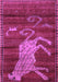 Animal Purple Traditional Rug, tr2361pur