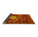 Sideview of Animal Yellow Traditional Rug, tr2361yw