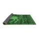 Sideview of Animal Emerald Green Traditional Rug, tr2361emgrn