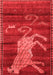 Animal Red Traditional Area Rugs