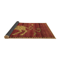 Sideview of Animal Brown Traditional Rug, tr2361brn