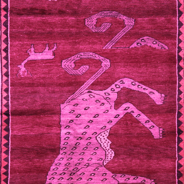 Animal Pink Traditional Rug, tr2361pnk