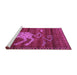 Sideview of Machine Washable Animal Purple Traditional Area Rugs, wshtr2361pur