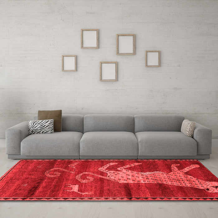 Traditional Red Washable Rugs