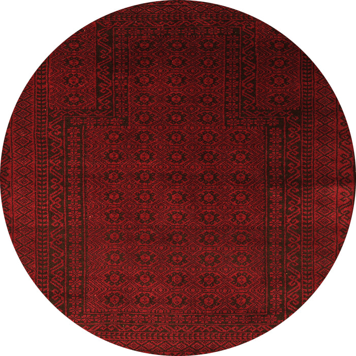 Square Persian Orange Traditional Rug, tr2362org