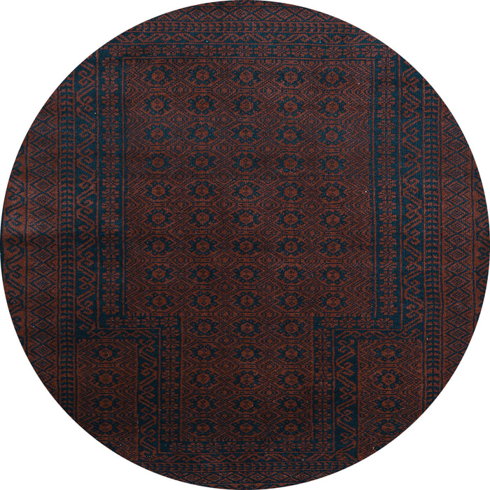 Round Persian Light Blue Traditional Rug, tr2362lblu