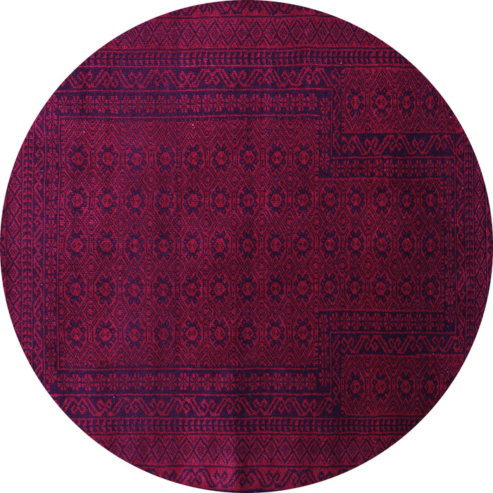 Round Persian Pink Traditional Rug, tr2362pnk