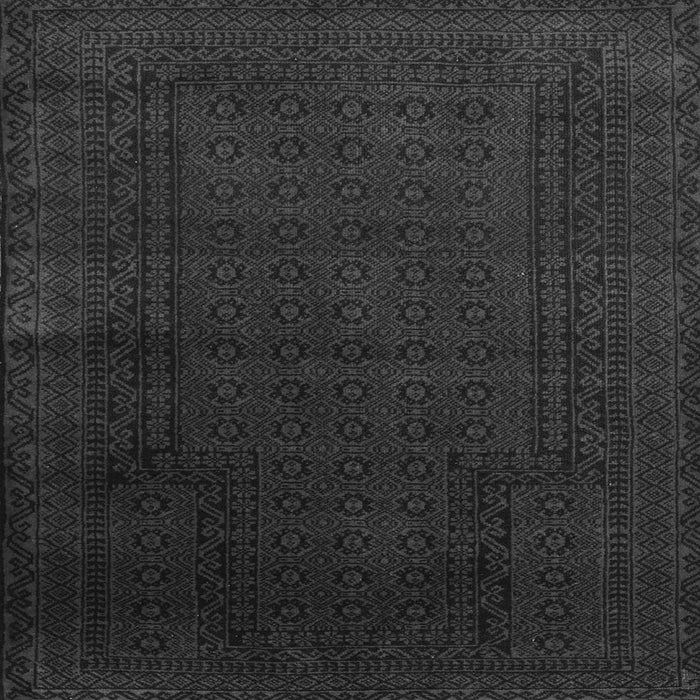 Round Machine Washable Persian Gray Traditional Rug, wshtr2362gry