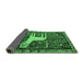 Sideview of Animal Emerald Green Traditional Rug, tr2363emgrn