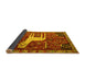 Sideview of Animal Yellow Traditional Rug, tr2363yw