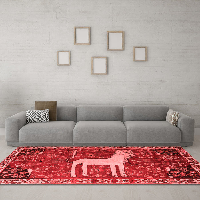 Traditional Red Washable Rugs