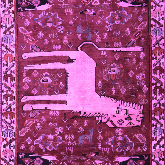 Animal Purple Traditional Rug, tr2363pur