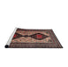 Sideview of Machine Washable Traditional Dark Almond Brown Rug, wshtr2364