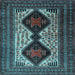 Square Persian Light Blue Traditional Rug, tr2364lblu