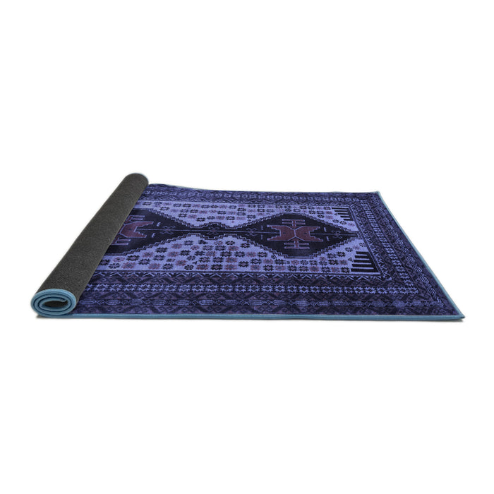 Sideview of Persian Blue Traditional Rug, tr2364blu