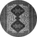 Square Persian Gray Traditional Rug, tr2364gry
