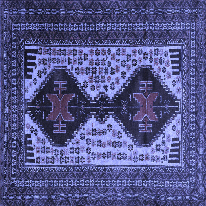 Square Persian Blue Traditional Rug, tr2364blu