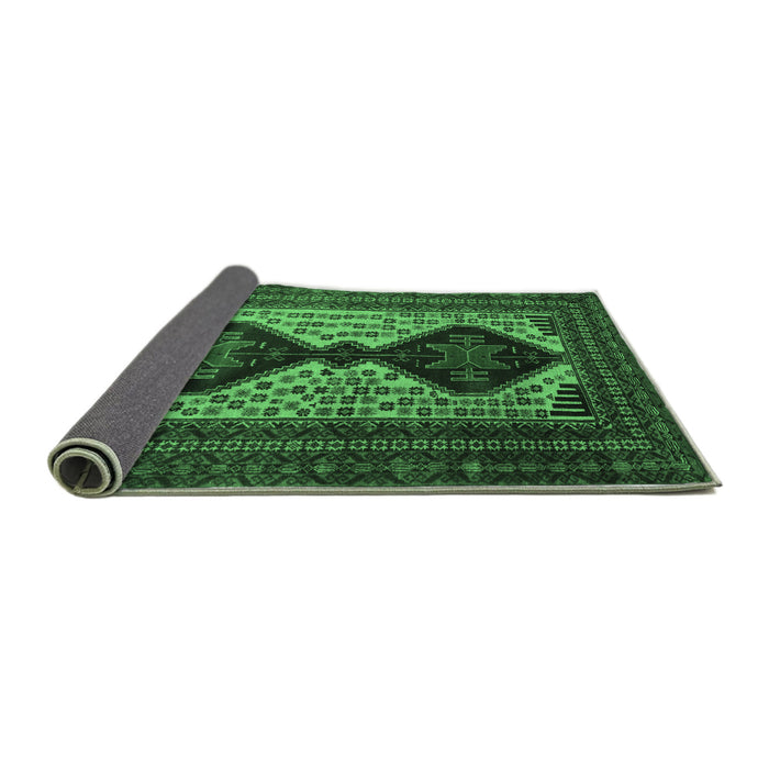 Sideview of Persian Emerald Green Traditional Rug, tr2364emgrn