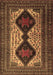 Machine Washable Persian Brown Traditional Rug, wshtr2364brn