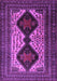 Machine Washable Persian Purple Traditional Area Rugs, wshtr2364pur