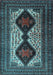 Machine Washable Persian Light Blue Traditional Rug, wshtr2364lblu