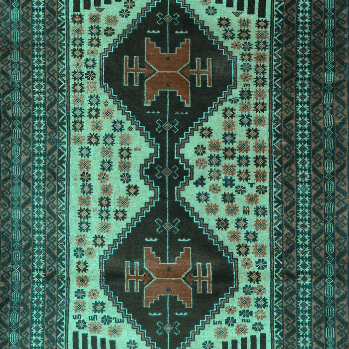 Machine Washable Persian Turquoise Traditional Area Rugs, wshtr2364turq