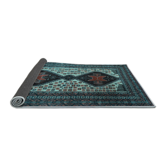 Sideview of Persian Light Blue Traditional Rug, tr2364lblu