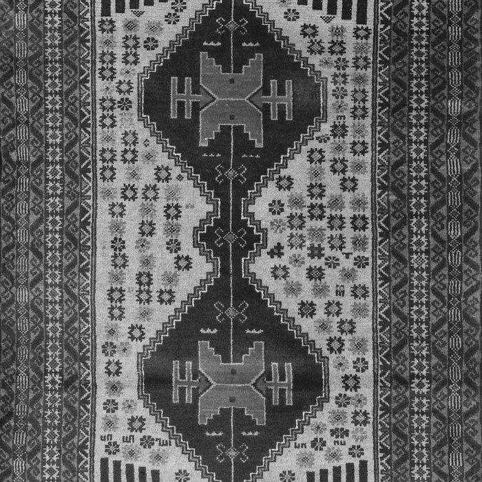 Serging Thickness of Machine Washable Persian Gray Traditional Rug, wshtr2364gry
