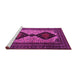 Sideview of Machine Washable Persian Pink Traditional Rug, wshtr2364pnk