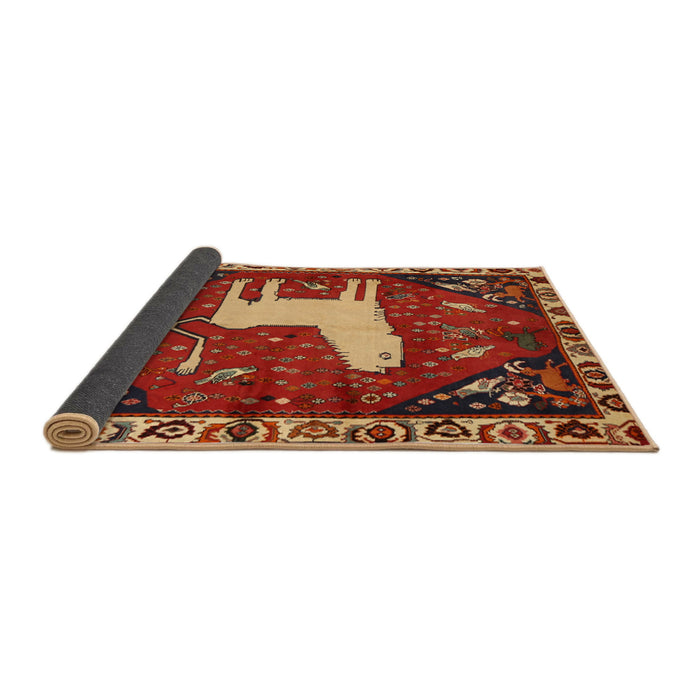 Sideview of Traditional Red Persian Rug, tr2365