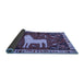 Sideview of Persian Blue Traditional Rug, tr2365blu