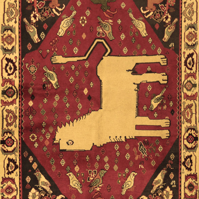 Machine Washable Persian Brown Traditional Rug, wshtr2365brn