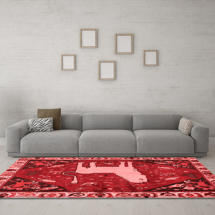 Traditional Red Washable Rugs