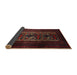 Sideview of Traditional Reddish Brown Persian Rug, tr2366