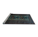 Sideview of Machine Washable Persian Light Blue Traditional Rug, wshtr2366lblu