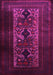 Machine Washable Persian Pink Traditional Rug, wshtr2366pnk