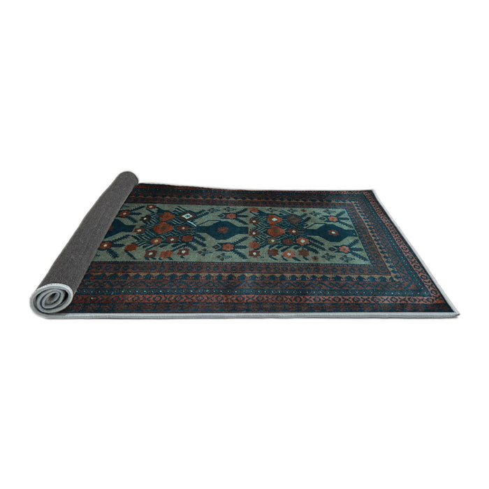 Sideview of Persian Light Blue Traditional Rug, tr2366lblu
