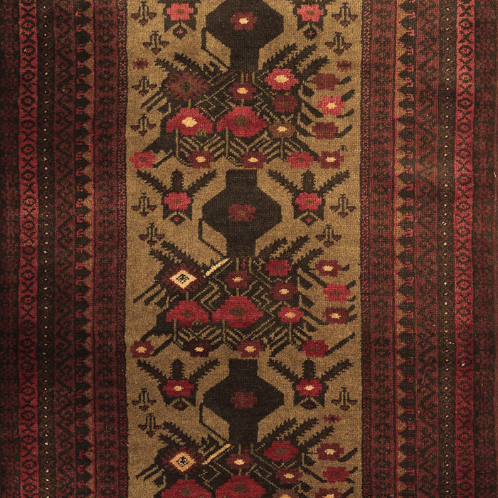 Machine Washable Persian Brown Traditional Rug, wshtr2366brn