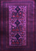 Machine Washable Persian Purple Traditional Area Rugs, wshtr2366pur