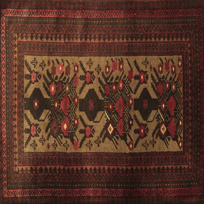 Square Persian Brown Traditional Rug, tr2366brn