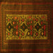 Square Persian Yellow Traditional Rug, tr2366yw