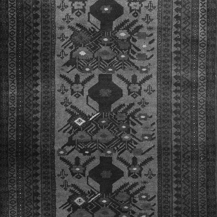 Serging Thickness of Machine Washable Persian Gray Traditional Rug, wshtr2366gry