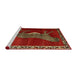 Sideview of Machine Washable Traditional Light Brown Rug, wshtr2367