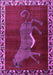 Machine Washable Animal Purple Traditional Area Rugs, wshtr2367pur