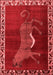 Animal Red Traditional Area Rugs