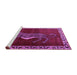 Sideview of Machine Washable Animal Purple Traditional Area Rugs, wshtr2367pur