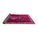 Sideview of Animal Pink Traditional Rug, tr2367pnk