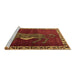 Sideview of Machine Washable Animal Brown Traditional Rug, wshtr2367brn